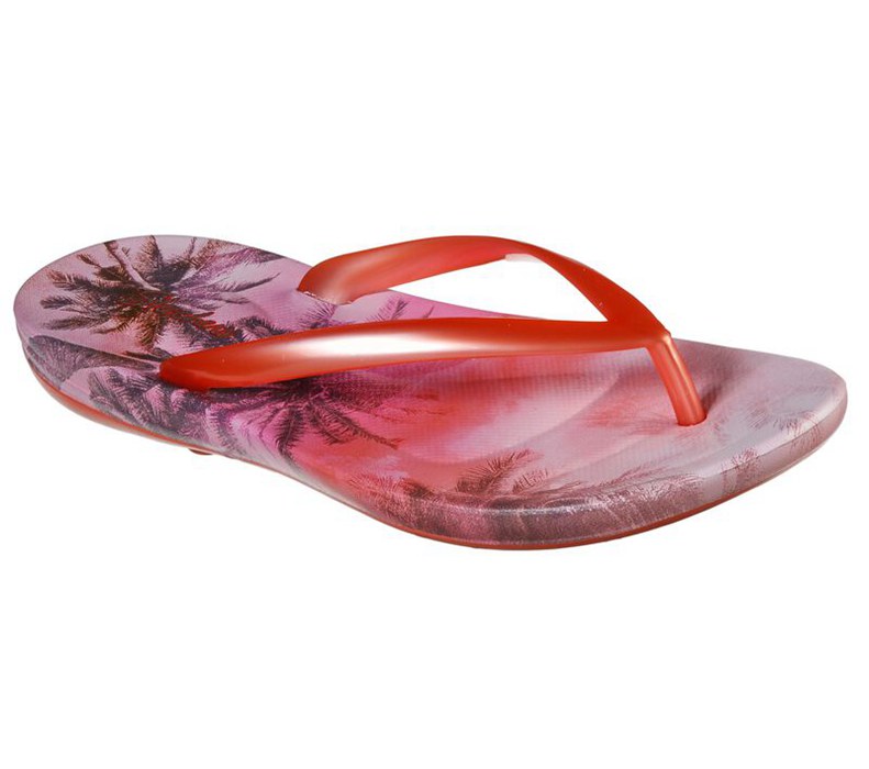 Skechers Bungalow - Hot Tropics - Womens Flip Flops Coral [AU-PN9528]